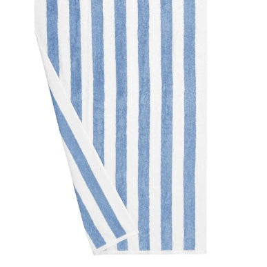 Blue and White Personalized Striped towel